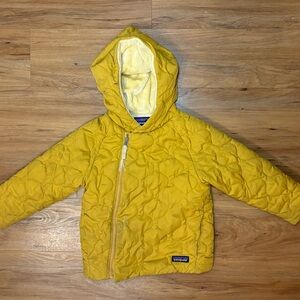 Patagonia Kids' Yellow Quilted Puffer Jacket